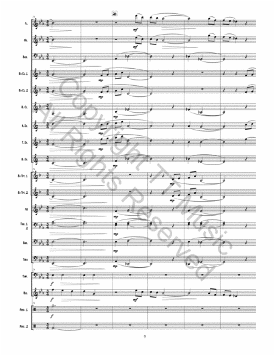 Traveling Grace Concert Band scores gallery preview page 8