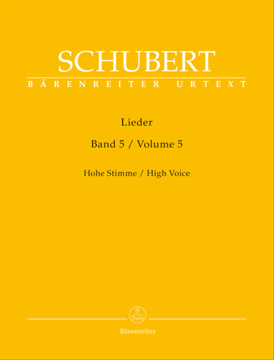 Lieder, Volume 5 High Voice scores gallery preview page 1