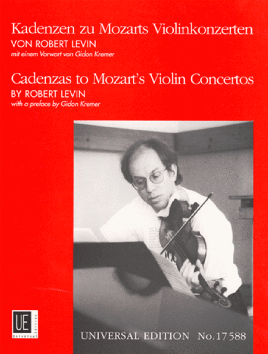 Cadenzas to Mozart's Violin Concertos Chamber Music scores gallery preview page 1
