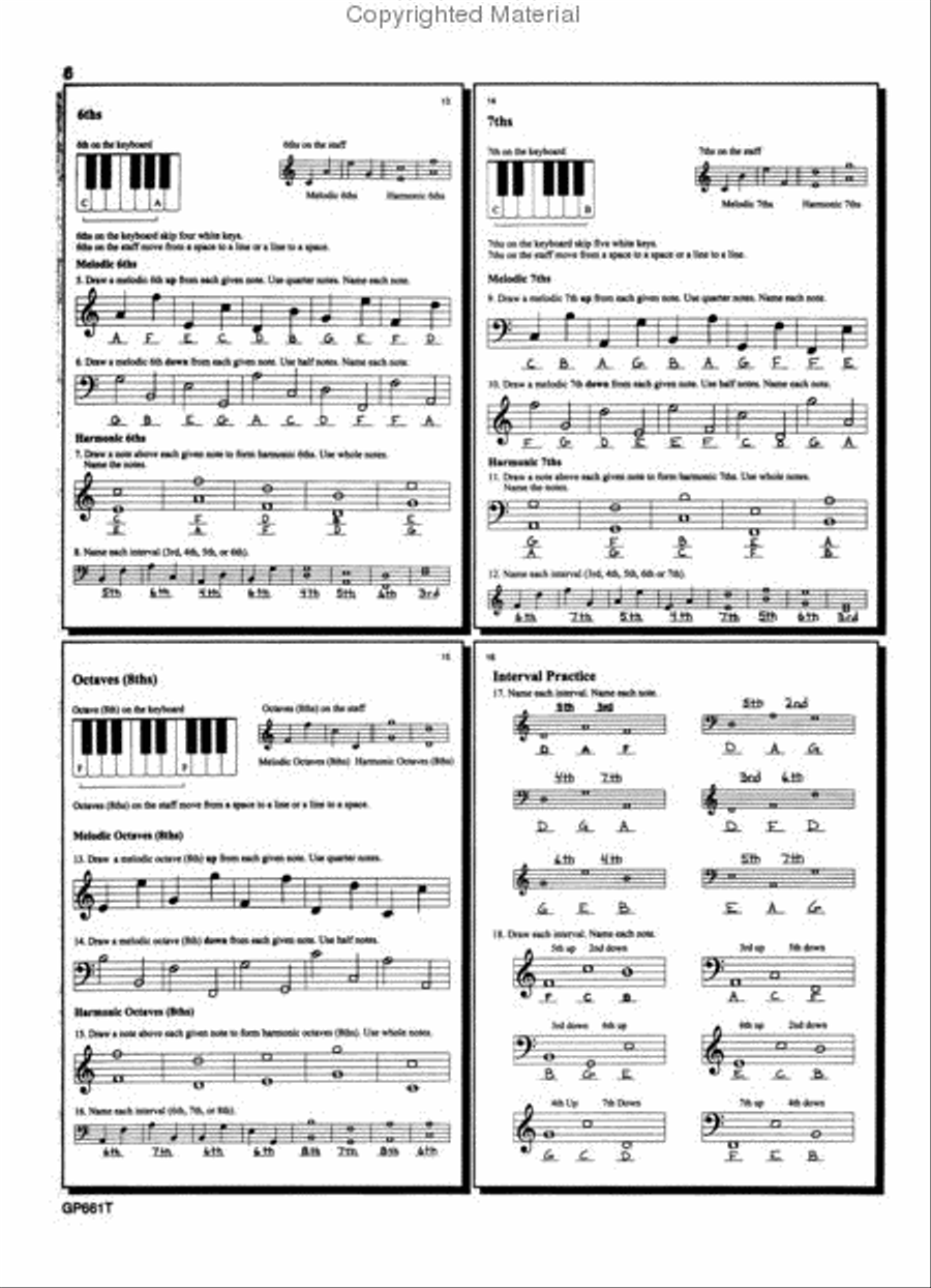 Fundamentals Of Piano Theory, Level 1 - Answer Book Piano Method scores gallery preview page 3