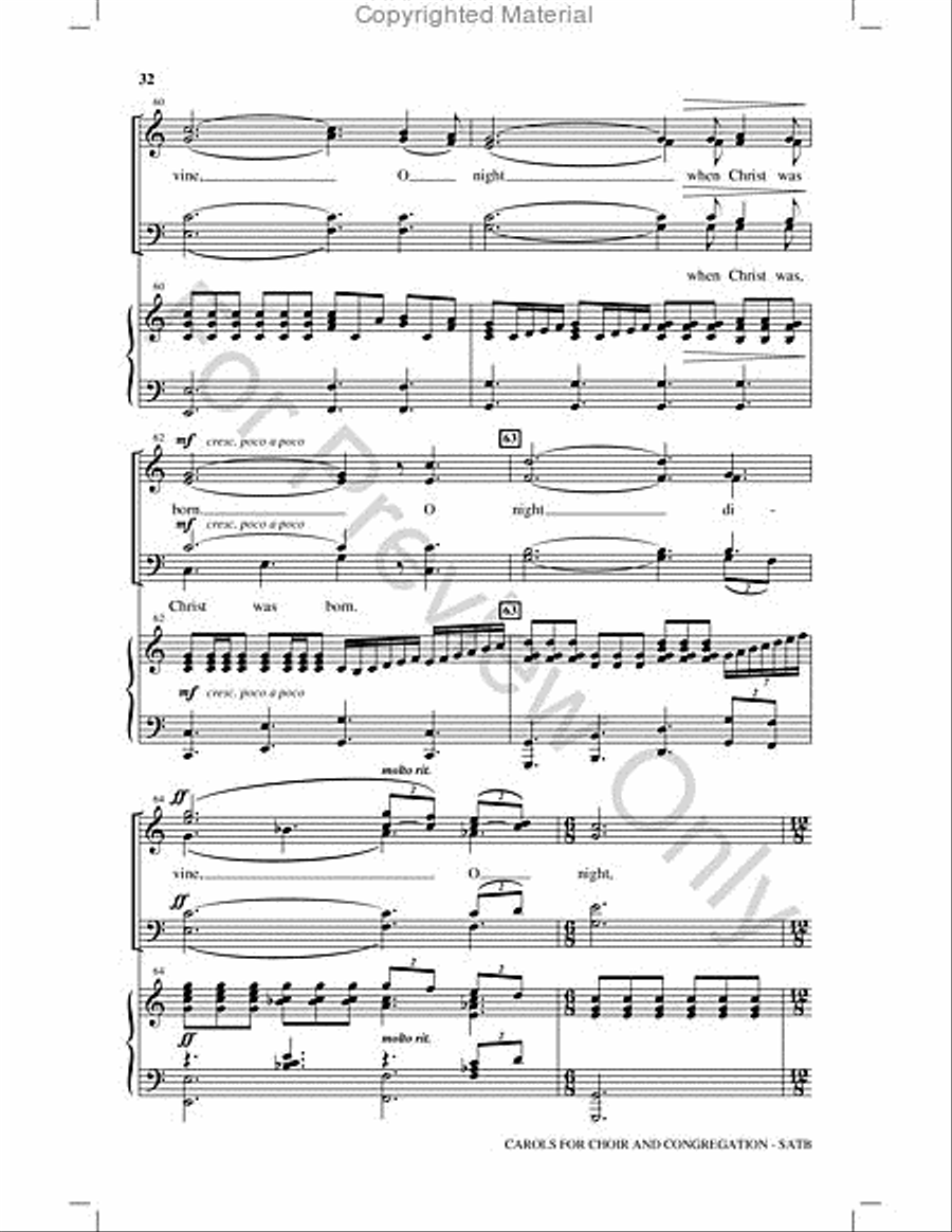 Carols for Choir and Congregation Choir scores gallery preview page 31