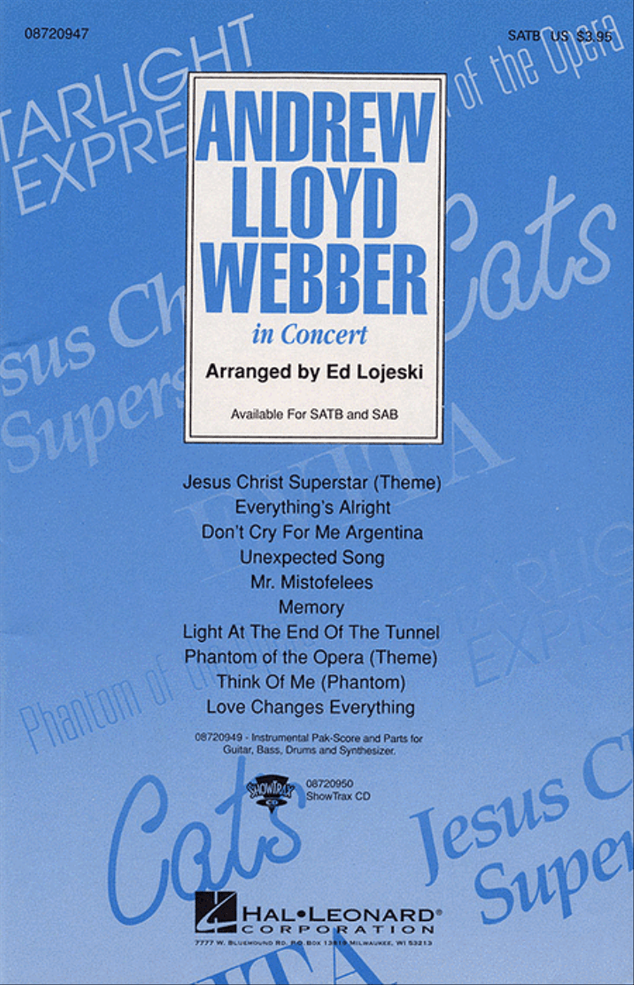 Book cover for Andrew Lloyd Webber in Concert (Medley)