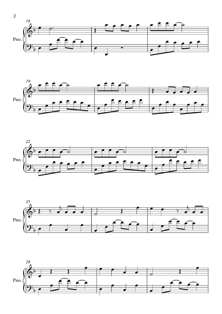 Fake Love Fake Love Piano Solo scores gallery preview page 2