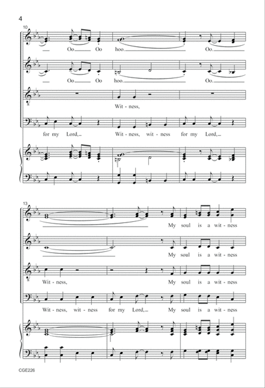 My Soul Is a Witness My Soul Is a Witness 4-Part scores gallery preview page 4