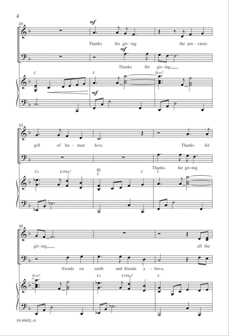 Thanks for Giving 4-Part scores gallery preview page 4