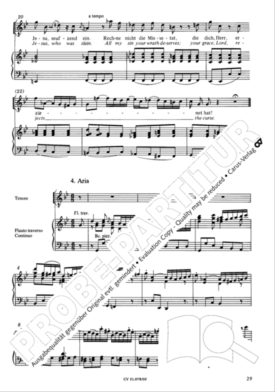 Jesus, you have freed my spirit (Jesu, der du meine Seele) 4-Part scores gallery preview page 30