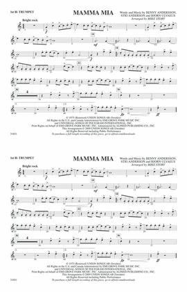 Mamma Mia: 1st B-flat Trumpet