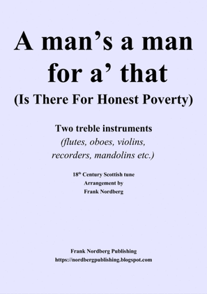 A Man's a Man for A' That (two treble instruments)