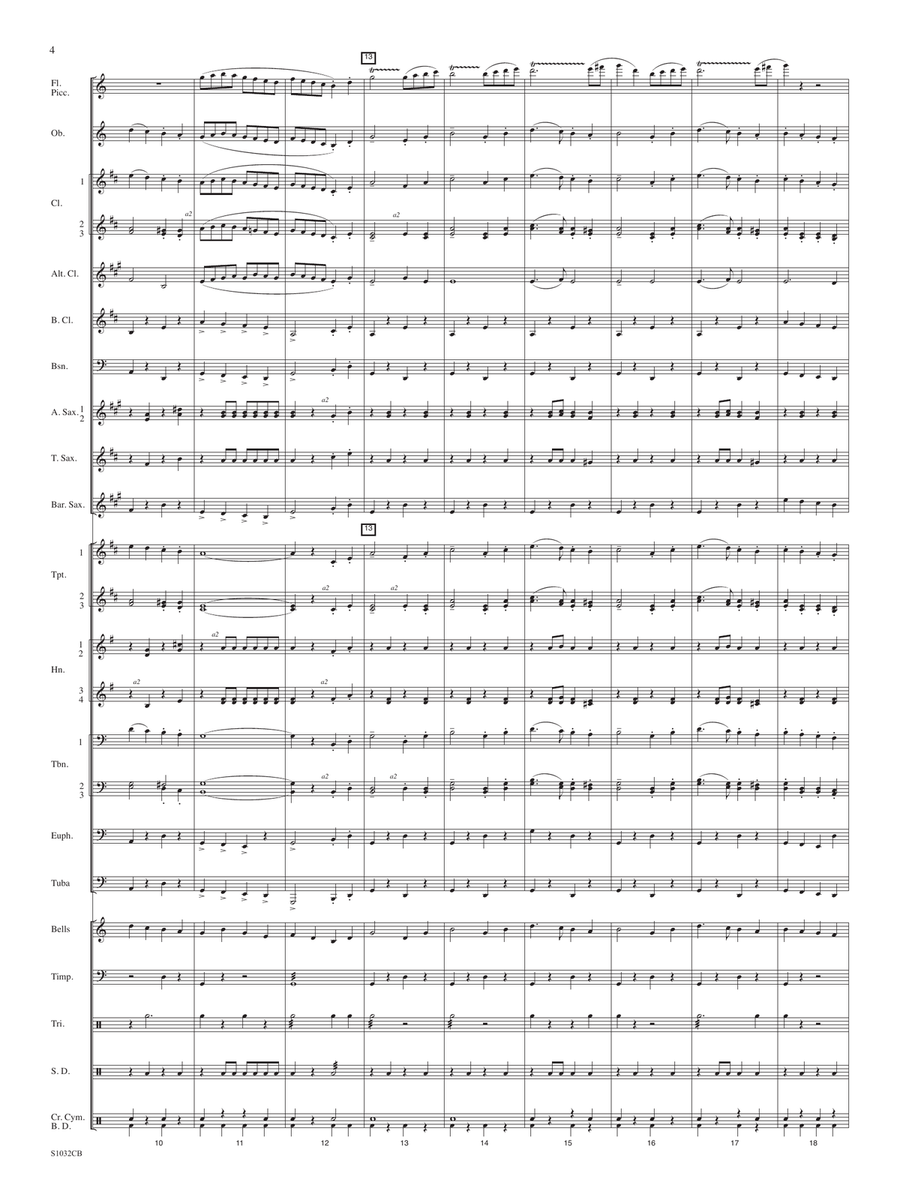Victory March - Full Score Concert Band scores gallery preview page 4