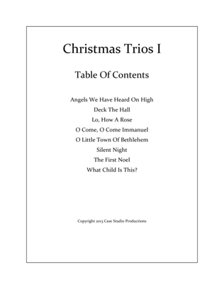 Book cover for Christmas Trios I