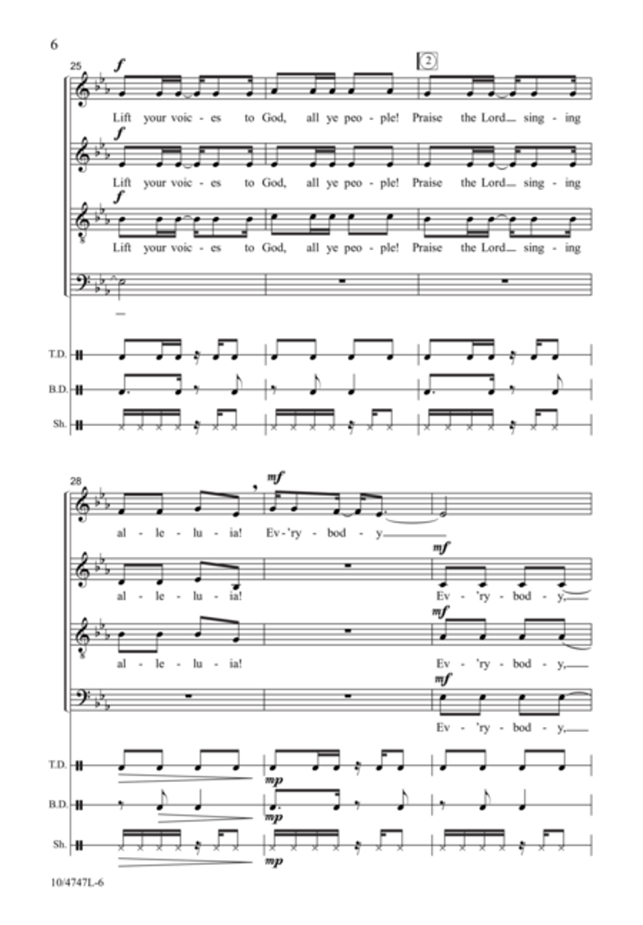 African Psalm 4-Part scores gallery preview page 6