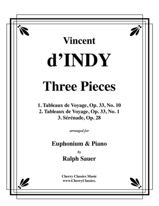 Book cover for Three Pieces for Euphonium and Piano