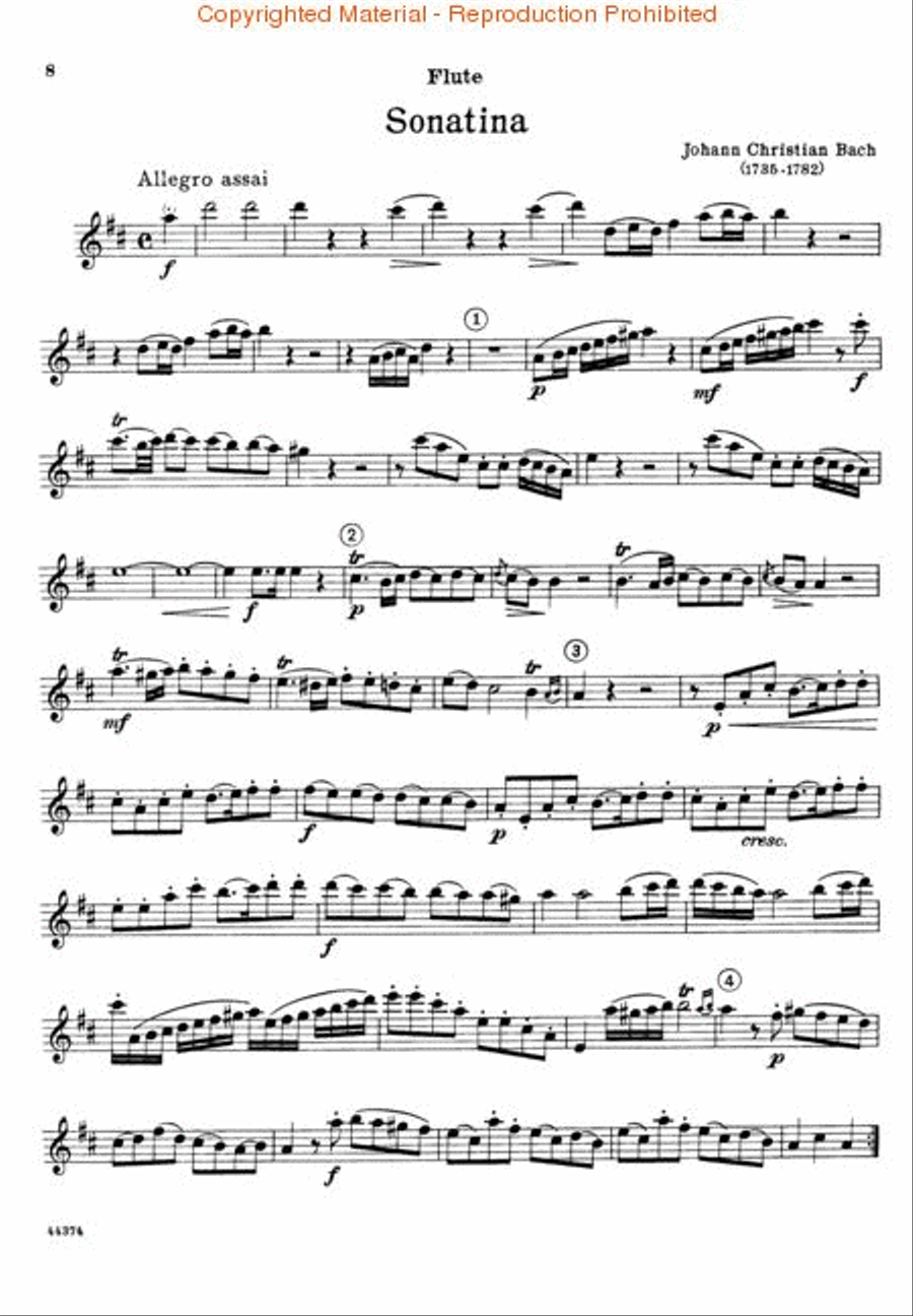 Album of Sonatinas for Young Flutists Flute Solo scores gallery preview page 3