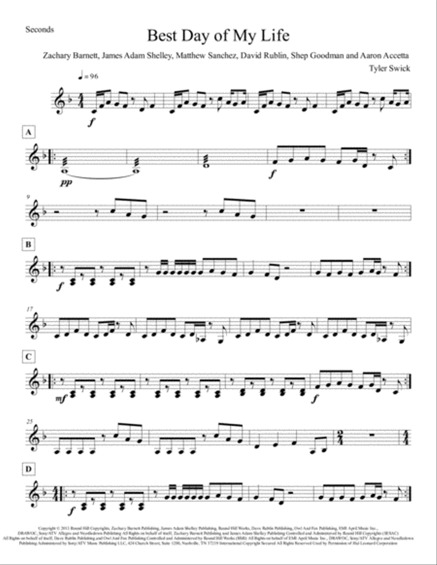 Best Day Of My Life Large Ensemble scores gallery preview page 3