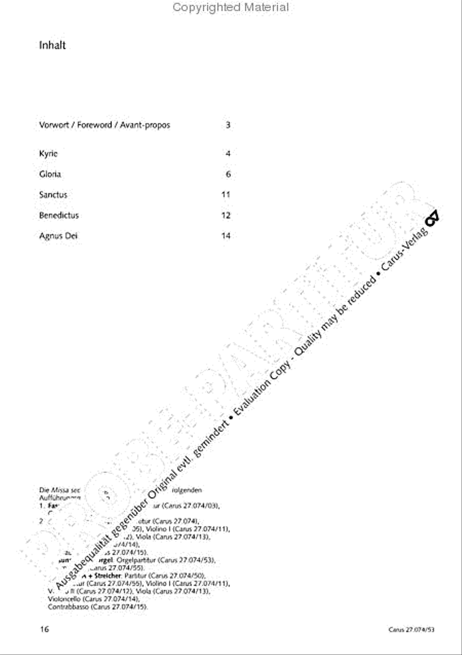 Missa secunda SSA scores gallery preview page 19