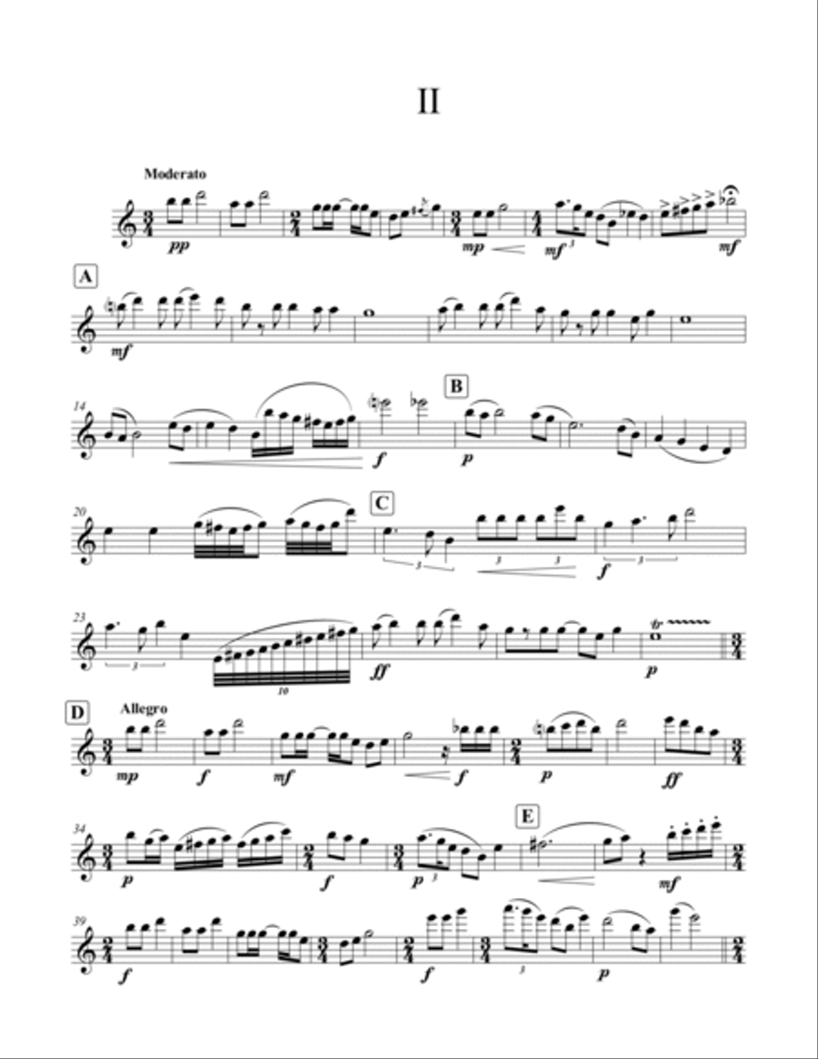 Concierto para flauta y cuerdas (Piano reduction) Flute Solo scores gallery preview page 3
