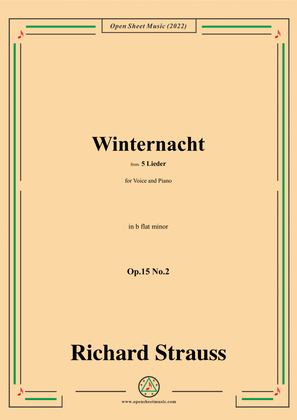 Richard Strauss-Winternacht,in b flat minor,Op.15 No.2