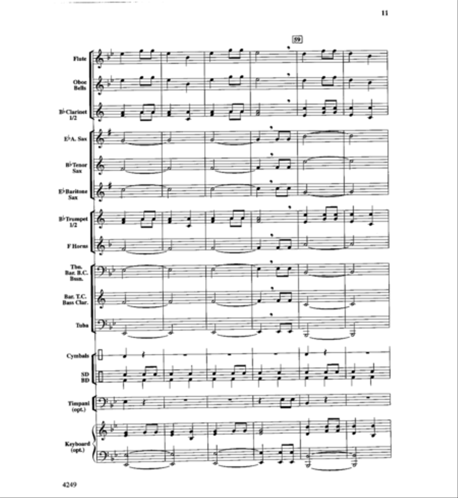 Peanuts & Peanut Butter Concert Band scores gallery preview page 11