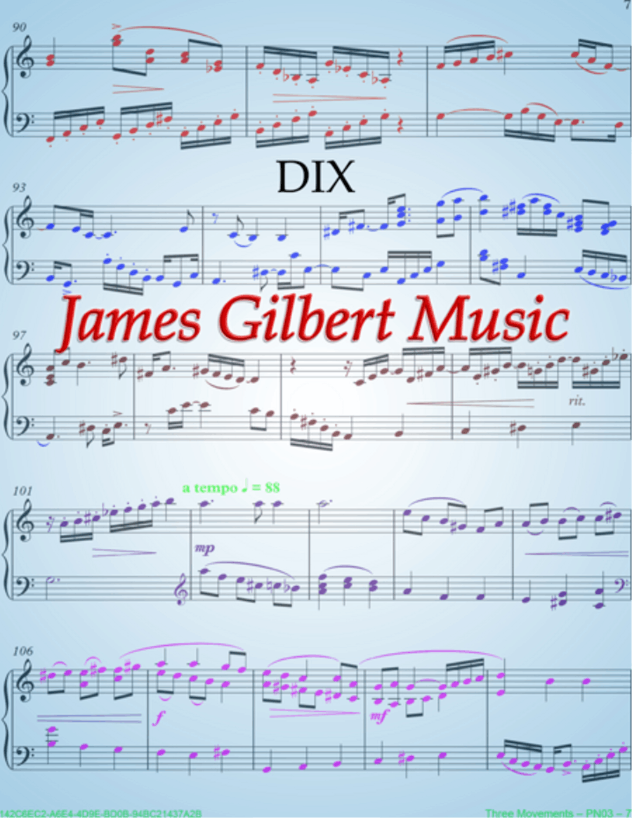 DIX (For The Beauty Of The Earth) Small Ensemble scores gallery preview page 1