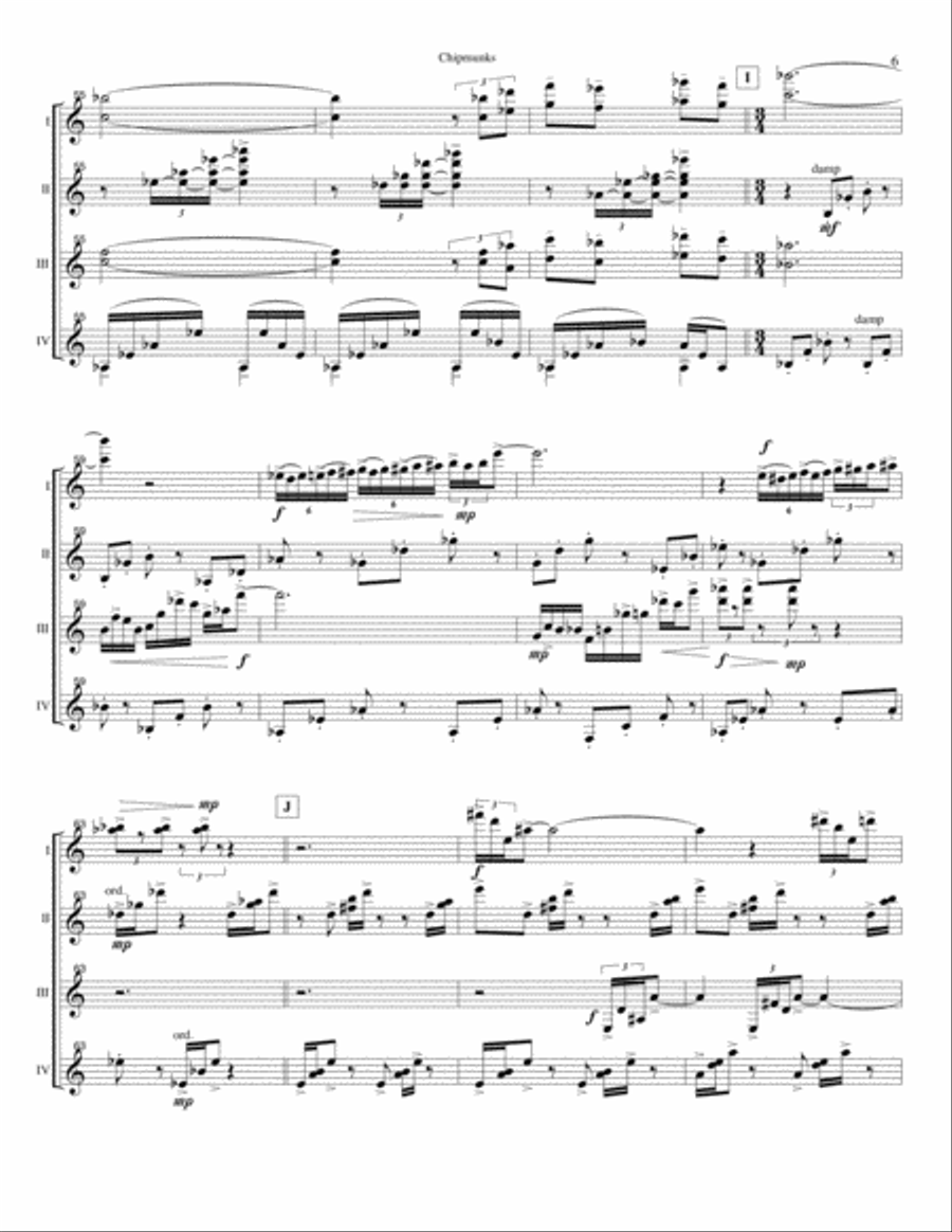 Chipmunks Small Ensemble scores gallery preview page 6