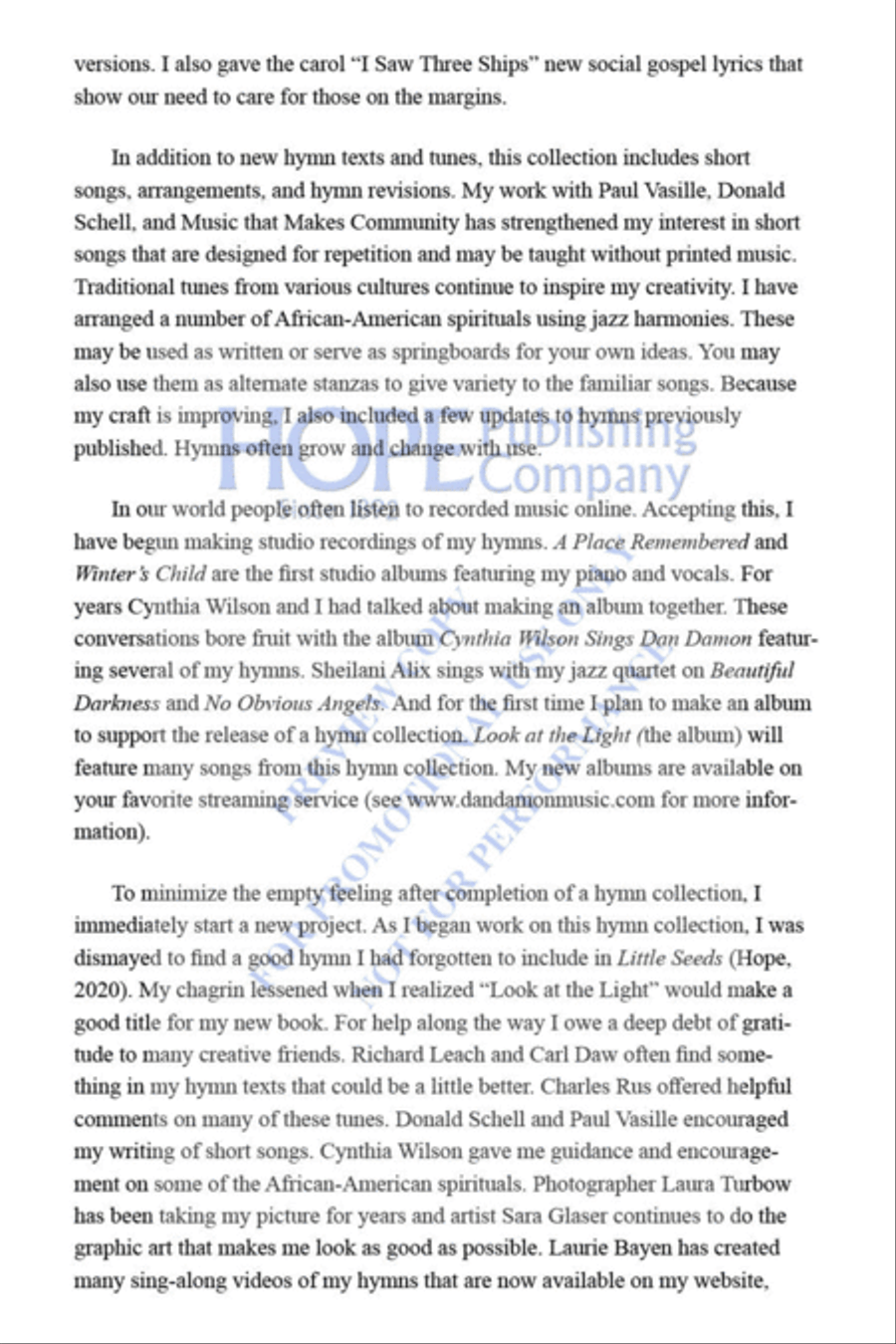 Look at the Light Collection / Songbook scores gallery preview page 9