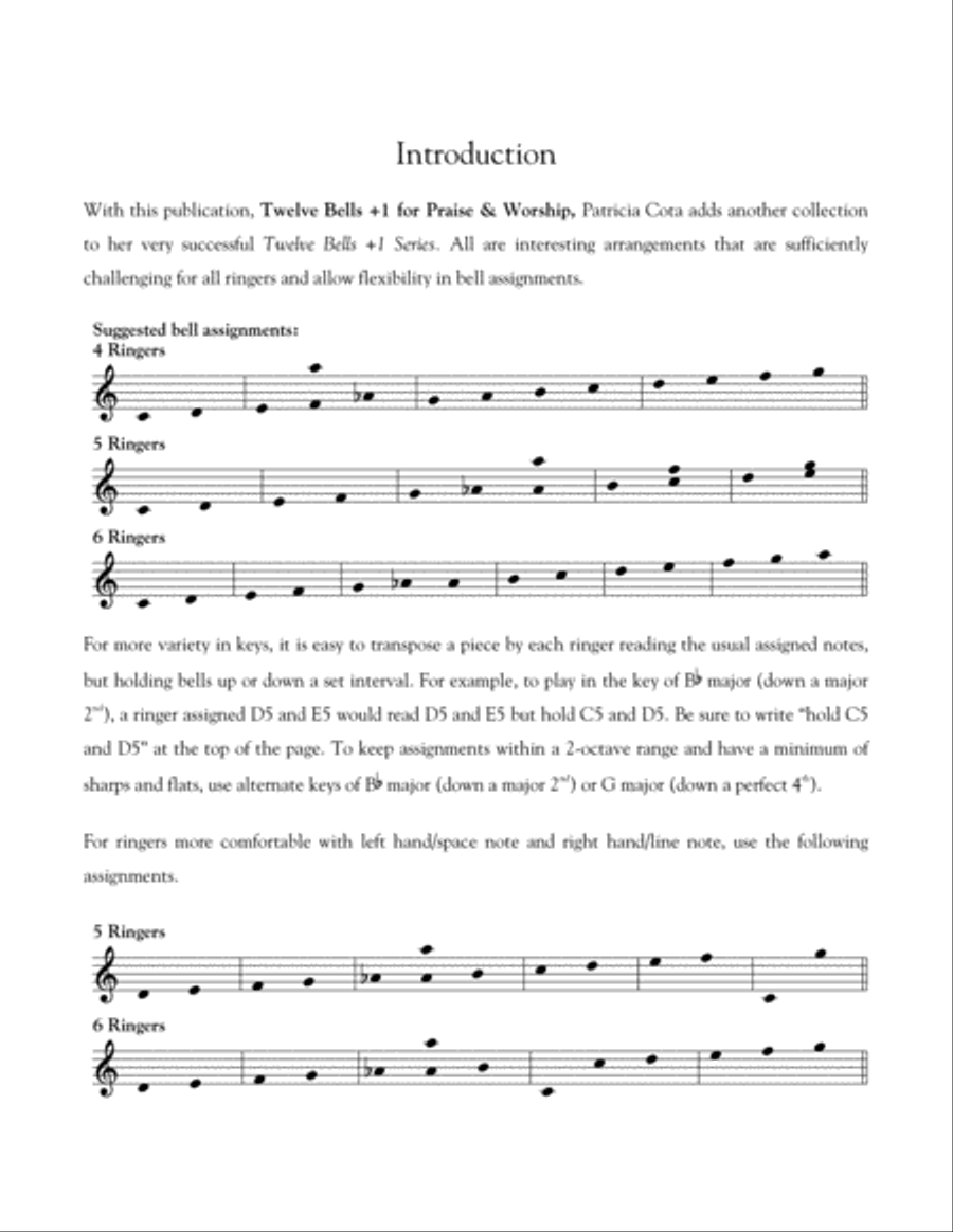 Twelve Bells +1 for Praise and Worship-Digital Download Handbell Choir scores gallery preview page 3