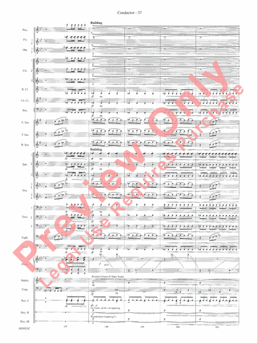 The Winds of Poseidon (from The Odyssey (Symphony No. 2)) Concert Band scores gallery preview page 41