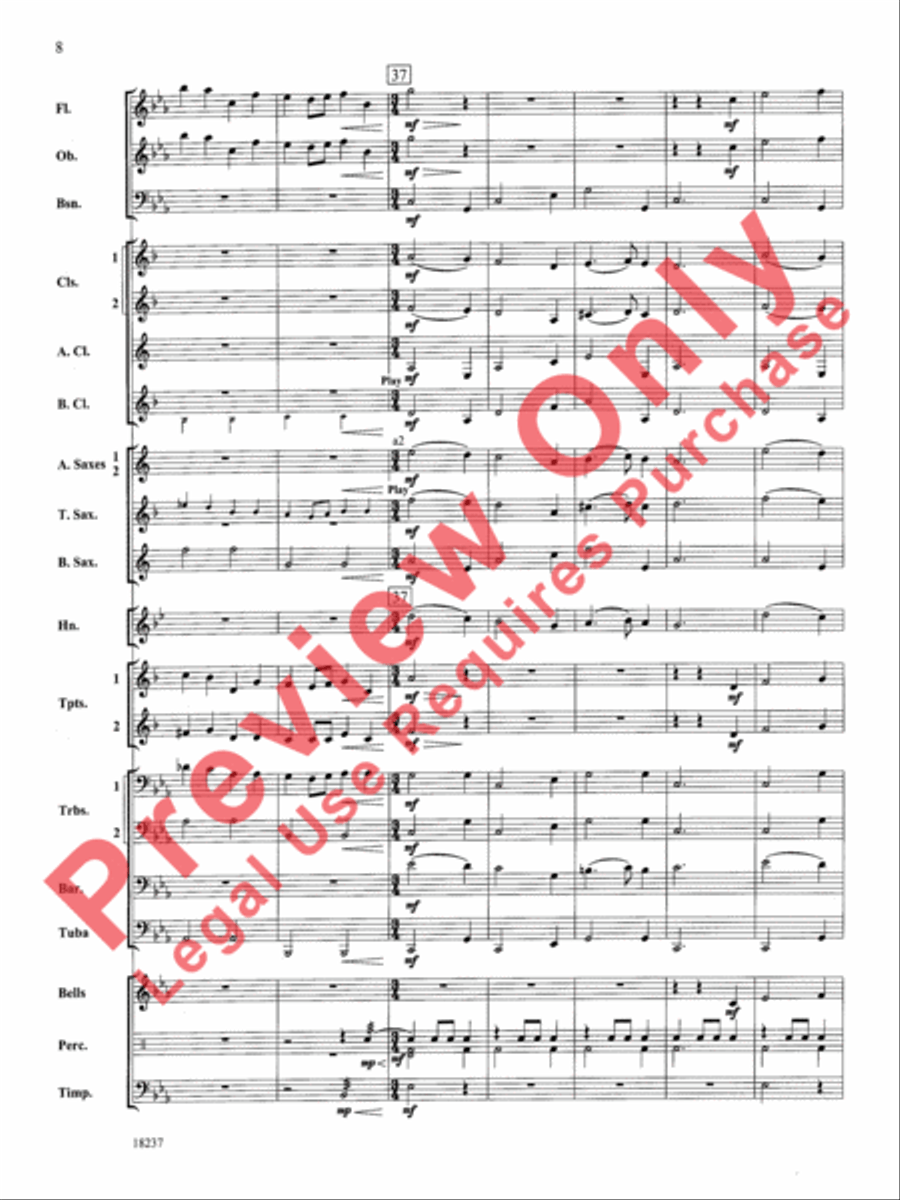 Twenty Carols in 2 Minutes Concert Band scores gallery preview page 9