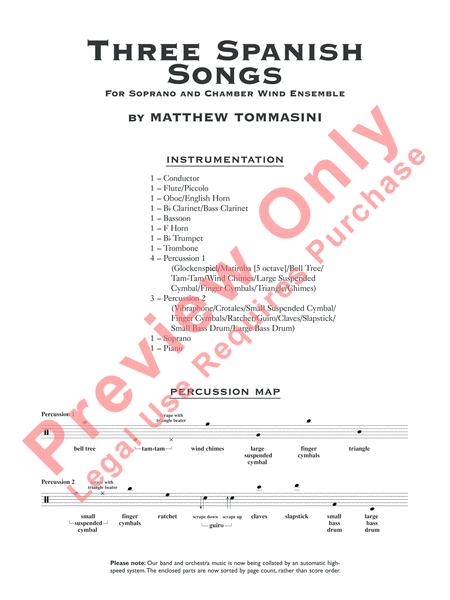 Three Spanish Songs (for Soprano and Wind Ensemble)