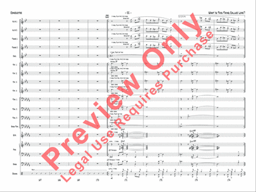 What Is This Thing Called Love? (from Wake Up and Dream) Jazz Ensemble scores gallery preview page 23