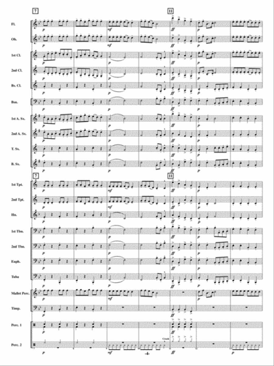 Christmas Can-Can Christmas Can-Can Concert Band scores gallery preview page 3
