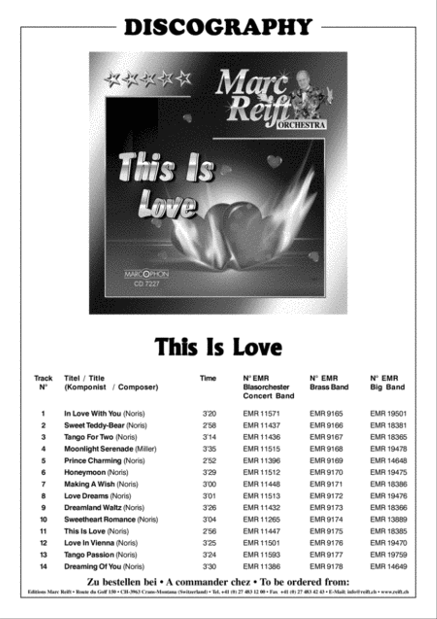 Sweetheart Romance Concert Band scores gallery preview page 3