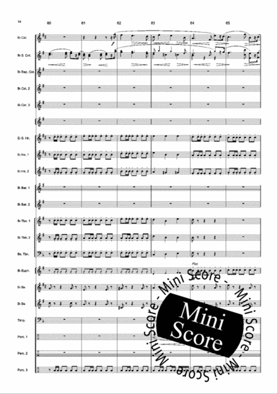 Bolero de Concert Brass Band scores gallery preview page 16