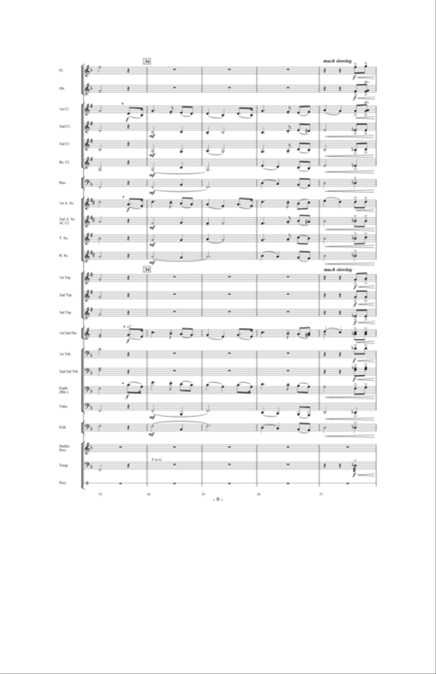 The Last Rose Of Summer The Last Rose Of Summer Concert Band scores gallery preview page 8