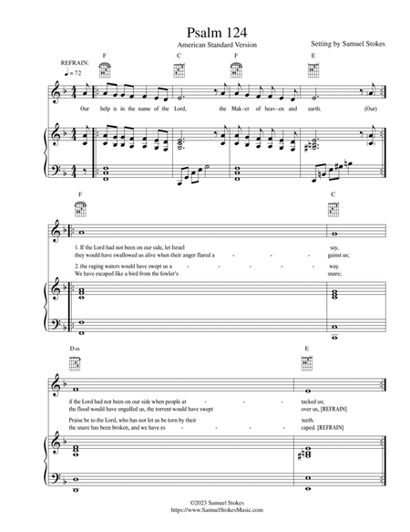 Psalm 124 ASV for cantor and accompaniment instrument