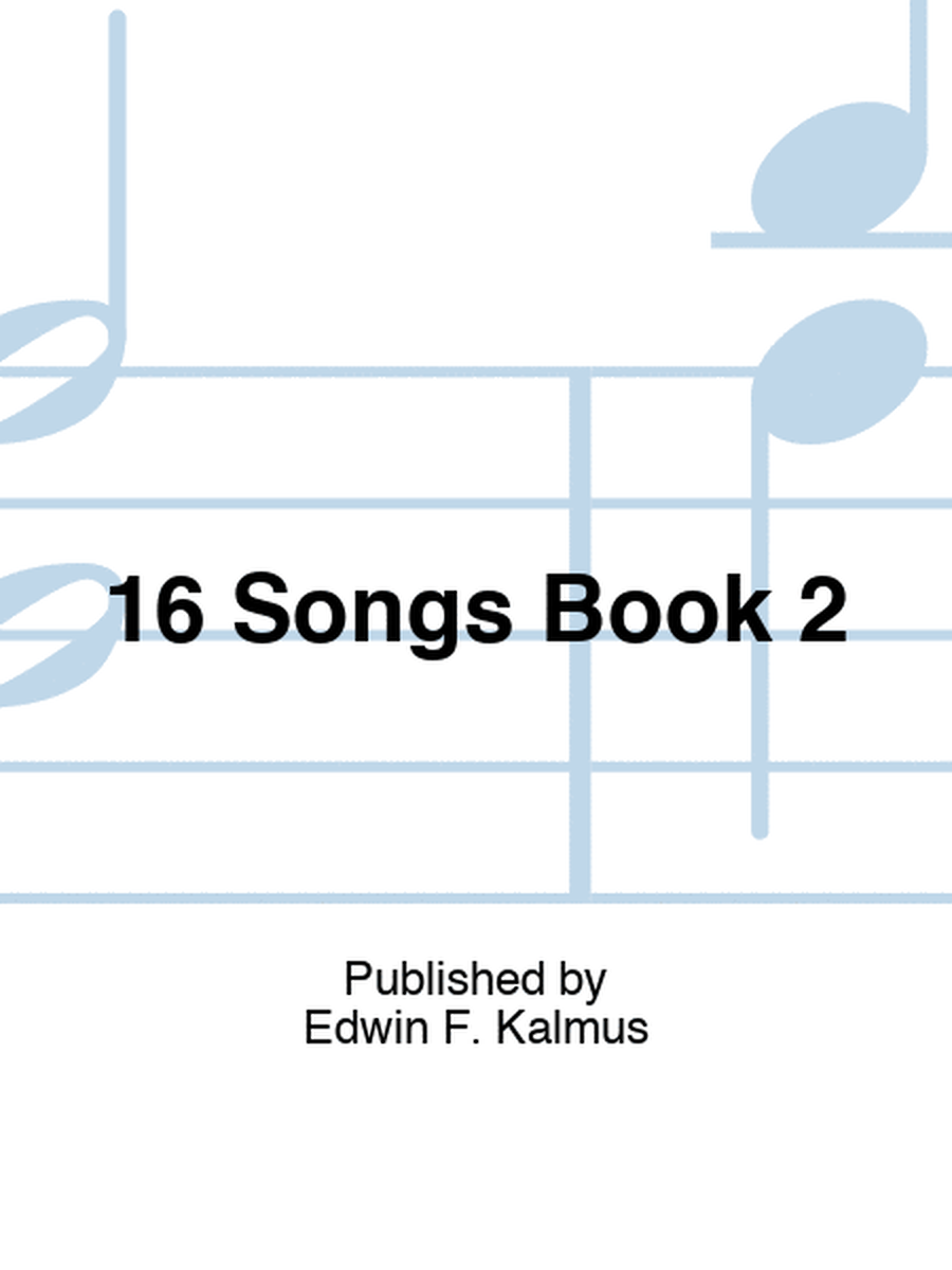16 Songs Book 2