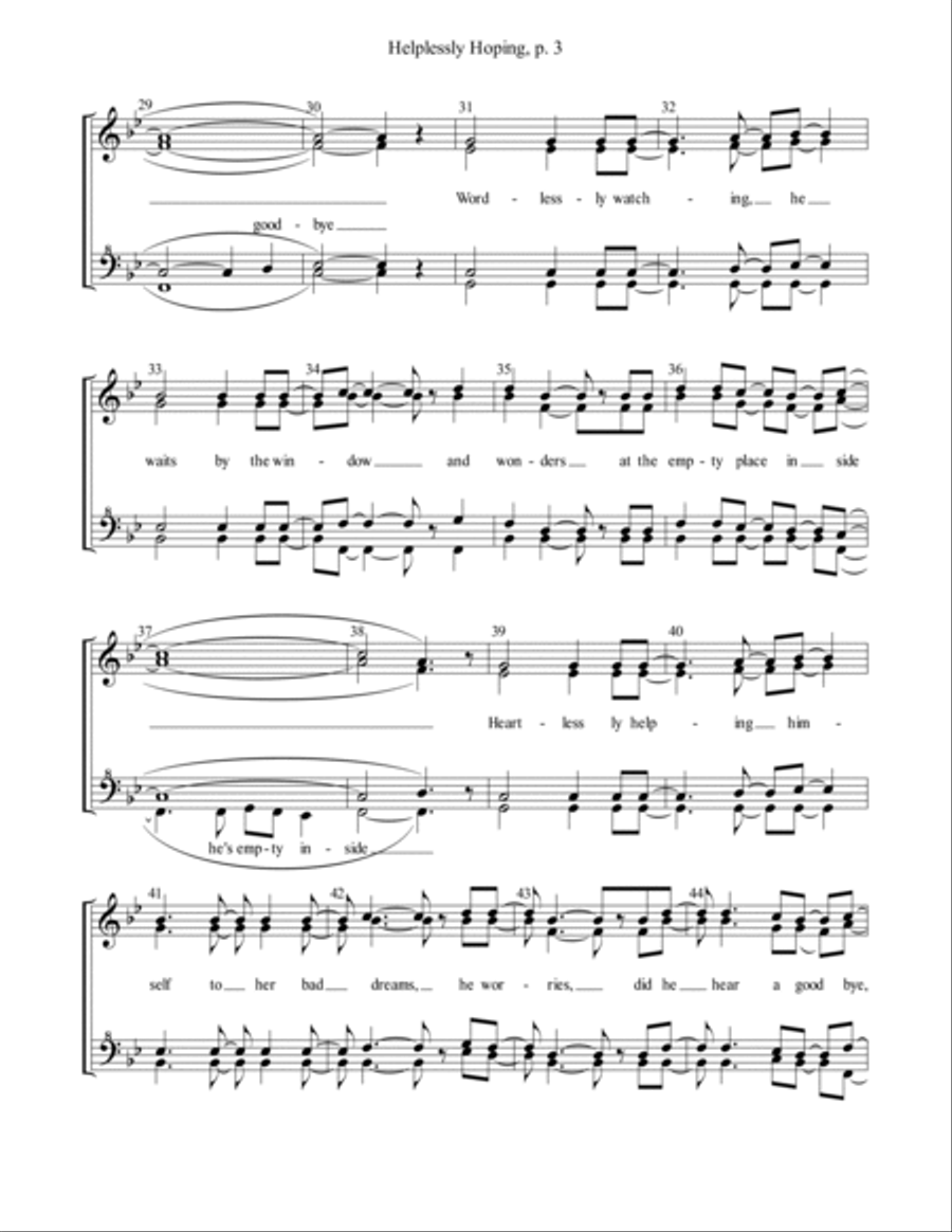 Helplessly Hoping SSAA scores gallery preview page 3