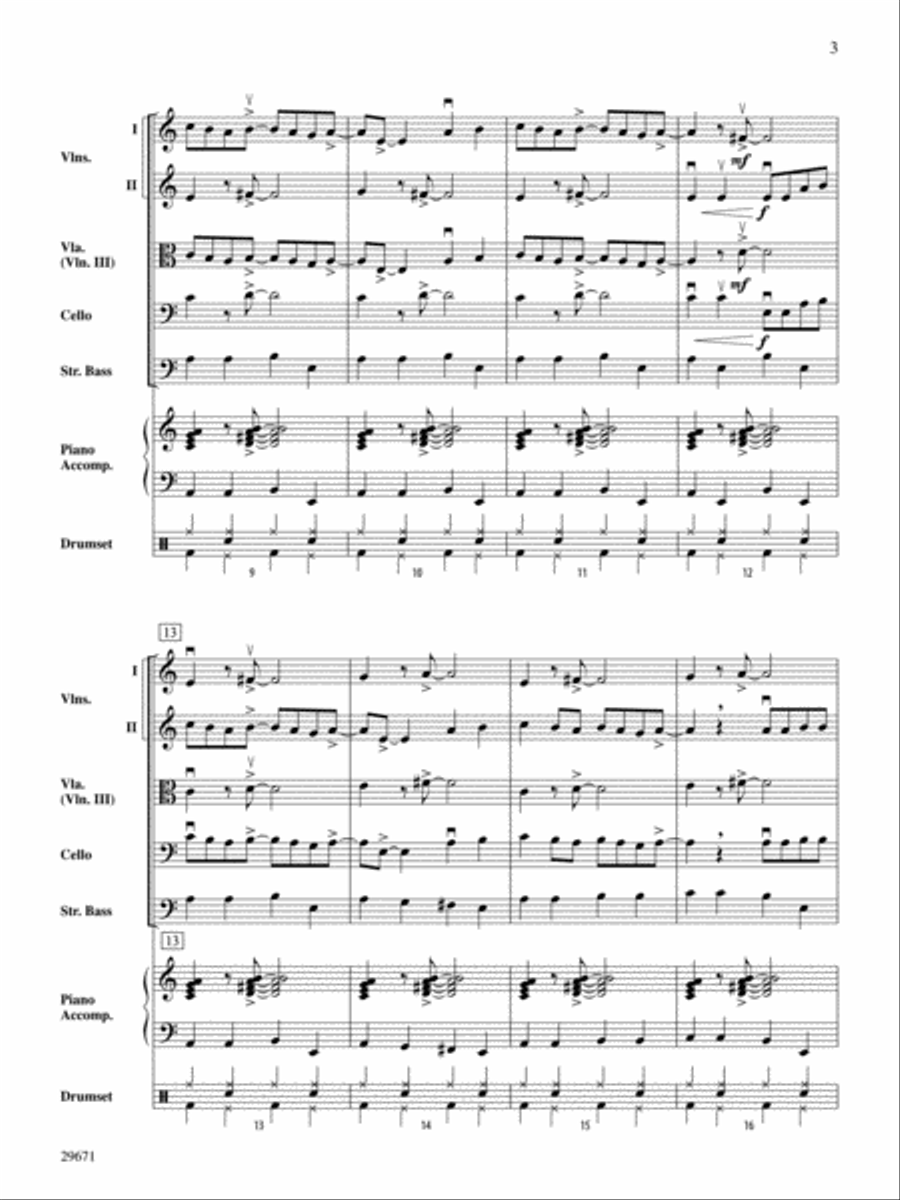 Moondance Moondance String Orchestra scores gallery preview page 3