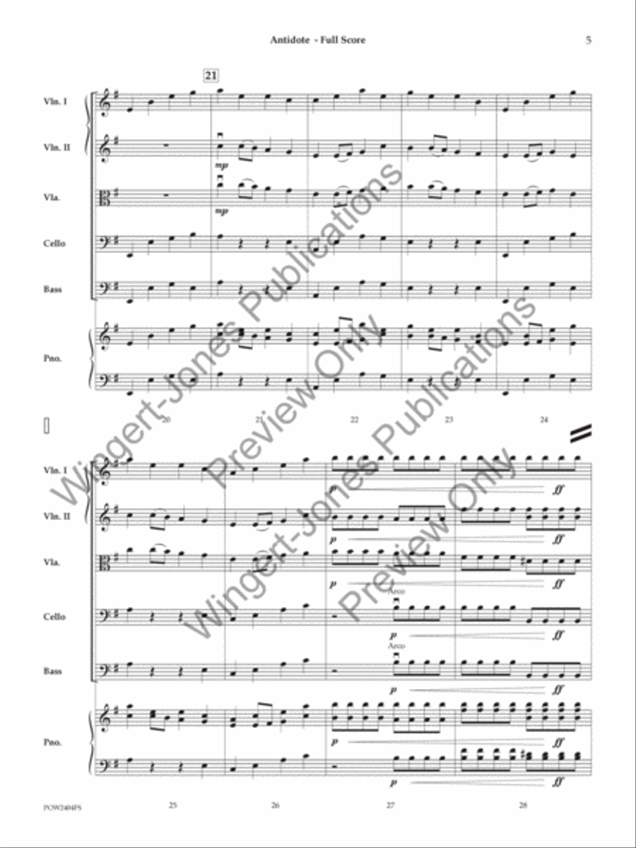 Antidote String Orchestra scores gallery preview page 6