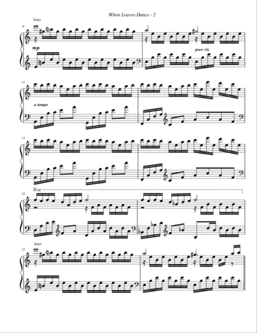 When Leaves Dance Piano Solo scores gallery preview page 2
