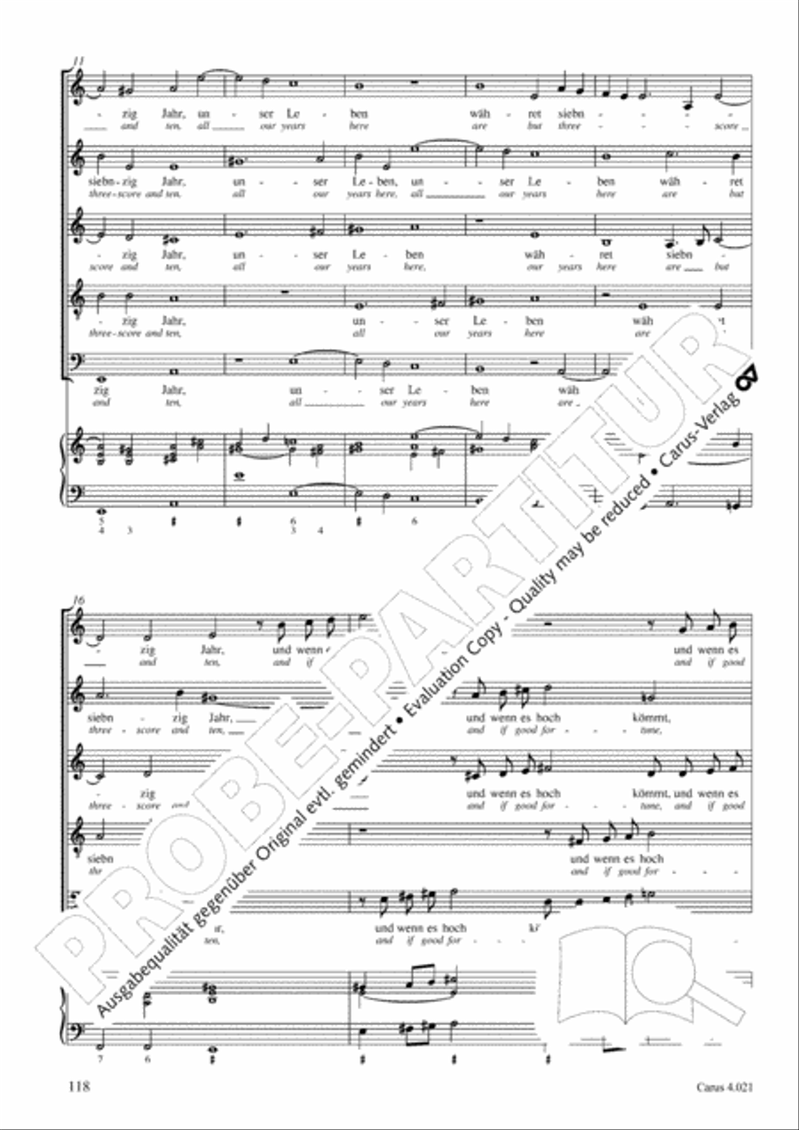Schein: Israelsbrunnlein. Fontana d'Israel. Complete edition Choir scores gallery preview page 125
