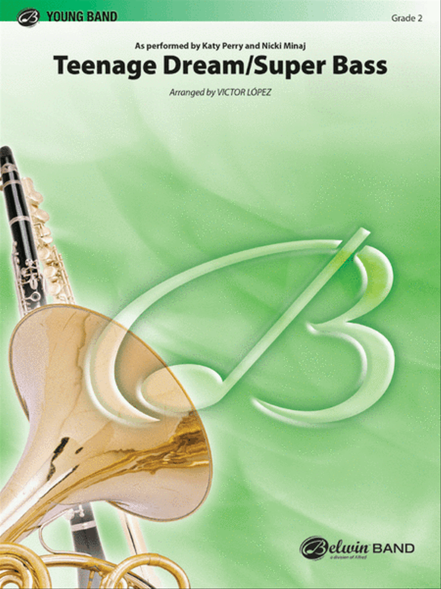 Teenage Dream / Super Bass Concert Band scores gallery preview page 1