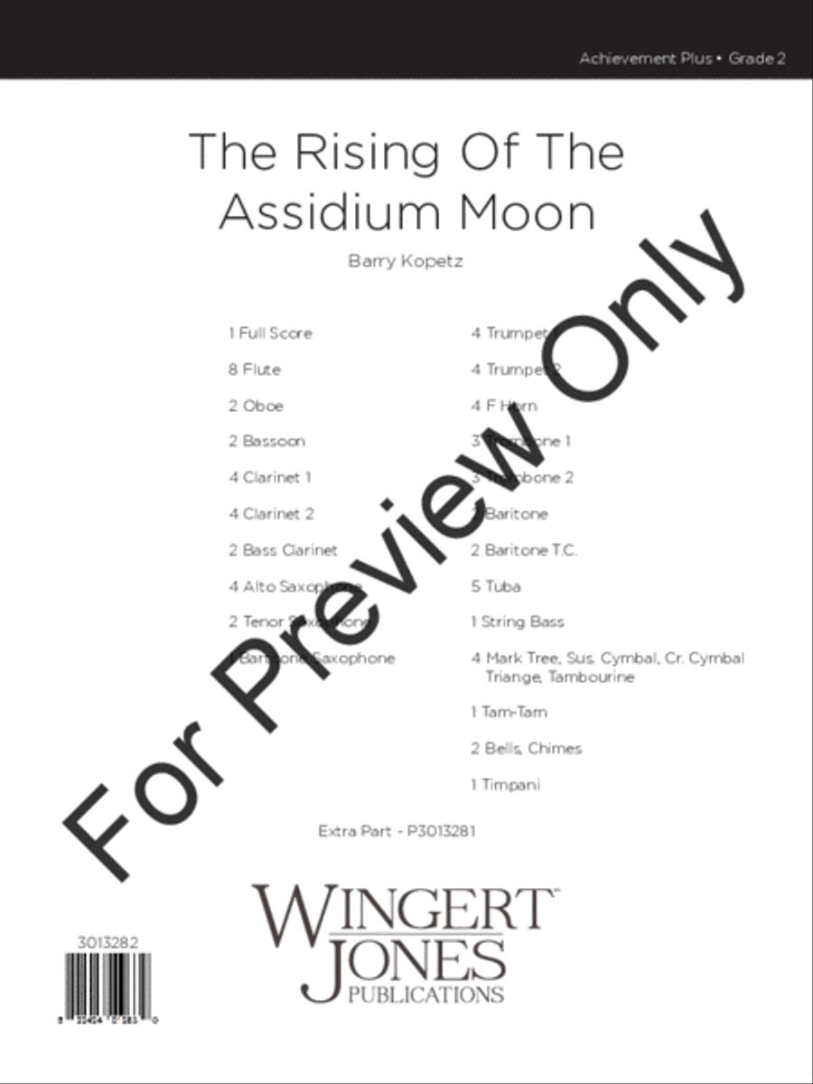 Rising Of The Assidium Moon (Score) Concert Band scores gallery preview page 2
