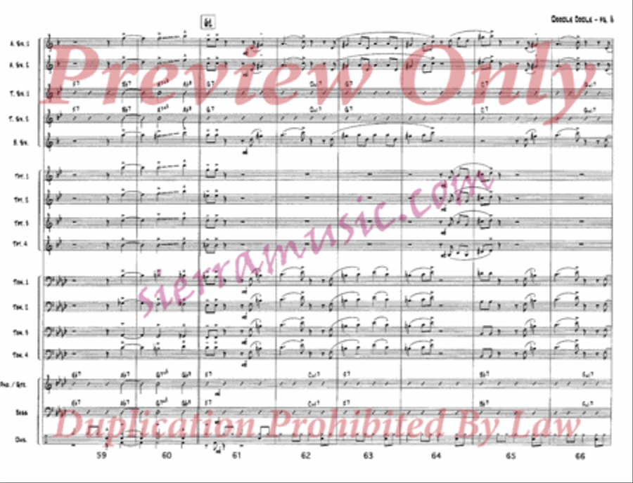 Doodle Oodle Jazz Ensemble scores gallery preview page 9