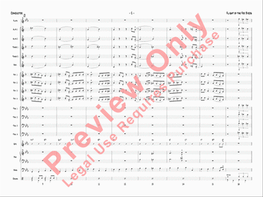 Flight of the Foo Birds Jazz Ensemble scores gallery preview page 5