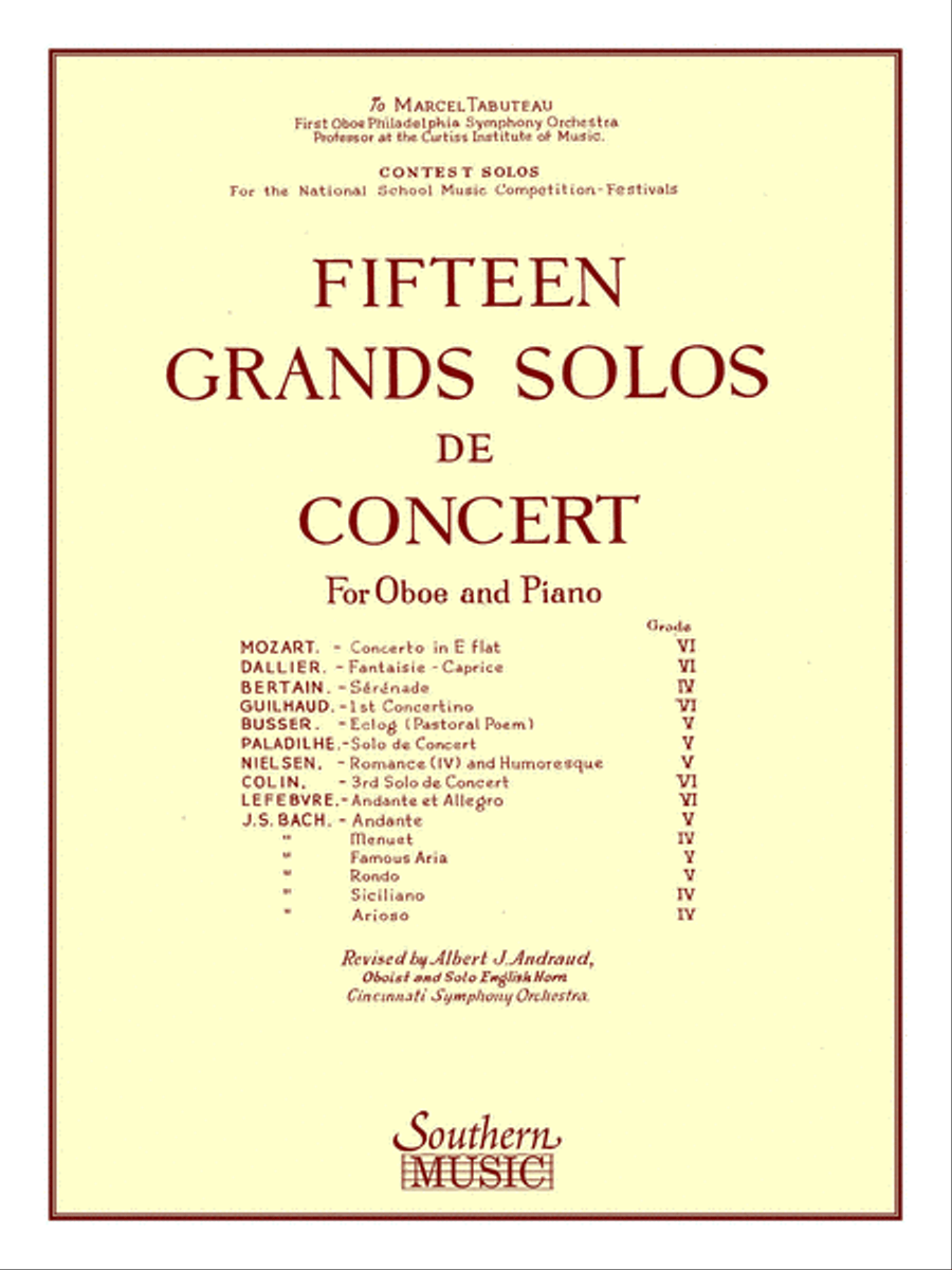 15 Grands Solos de Concert Piano scores gallery preview page 1