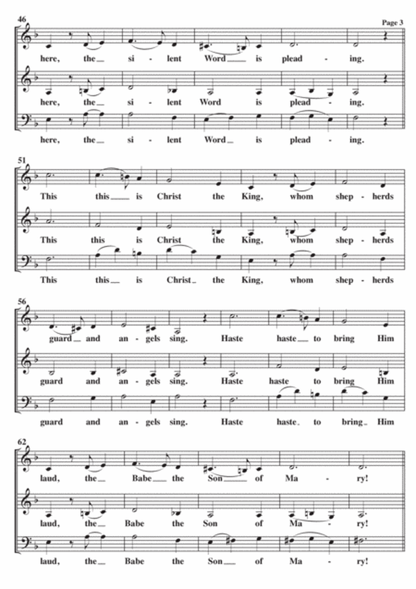 What Child Is This (Greensleeves) A Cappella SATB image number null