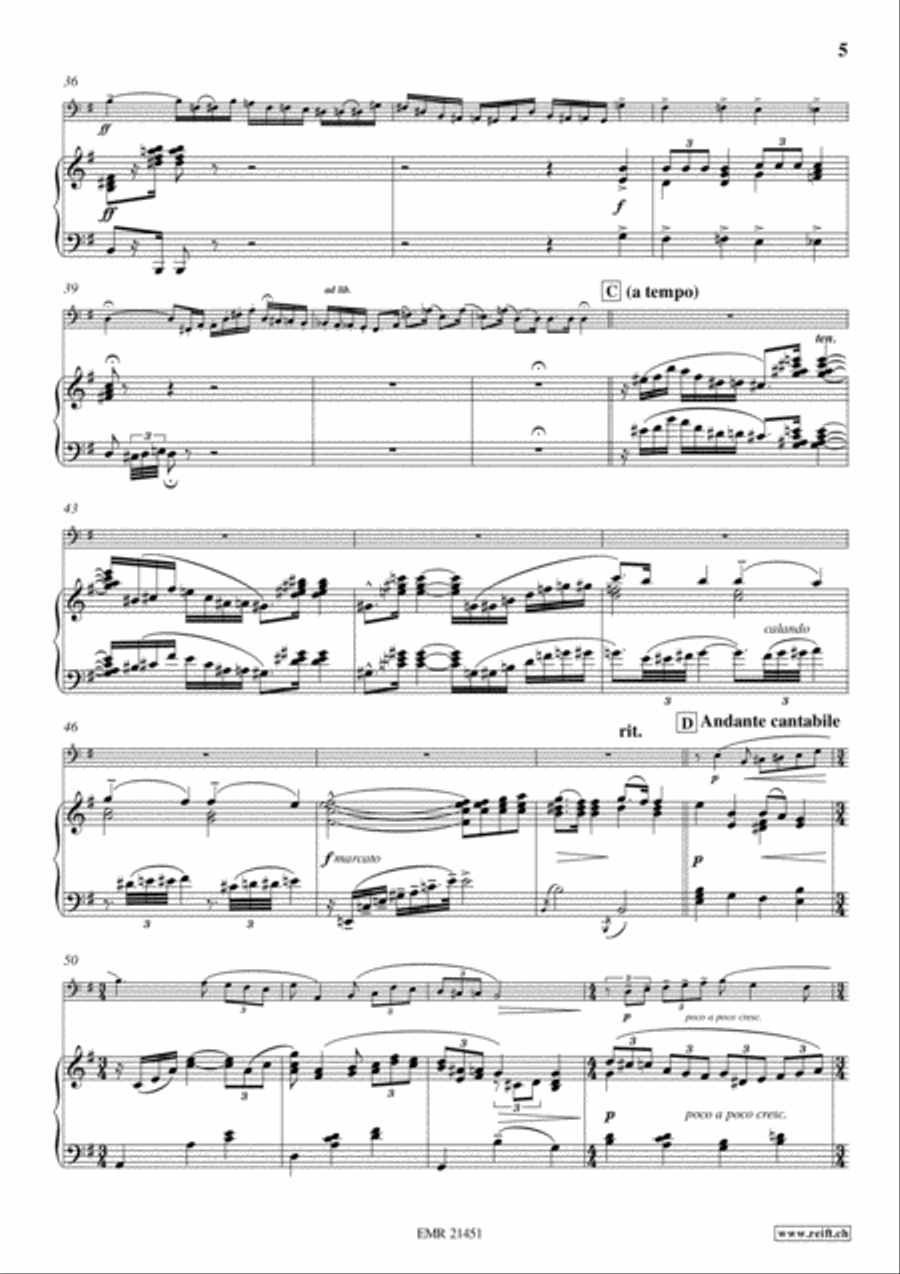 Concerto No. 7 Bass Recorder scores gallery preview page 5