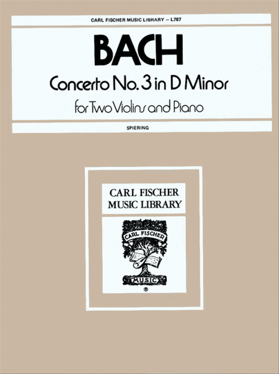 Concerto No. 3 in D Minor Violin scores gallery preview page 1
