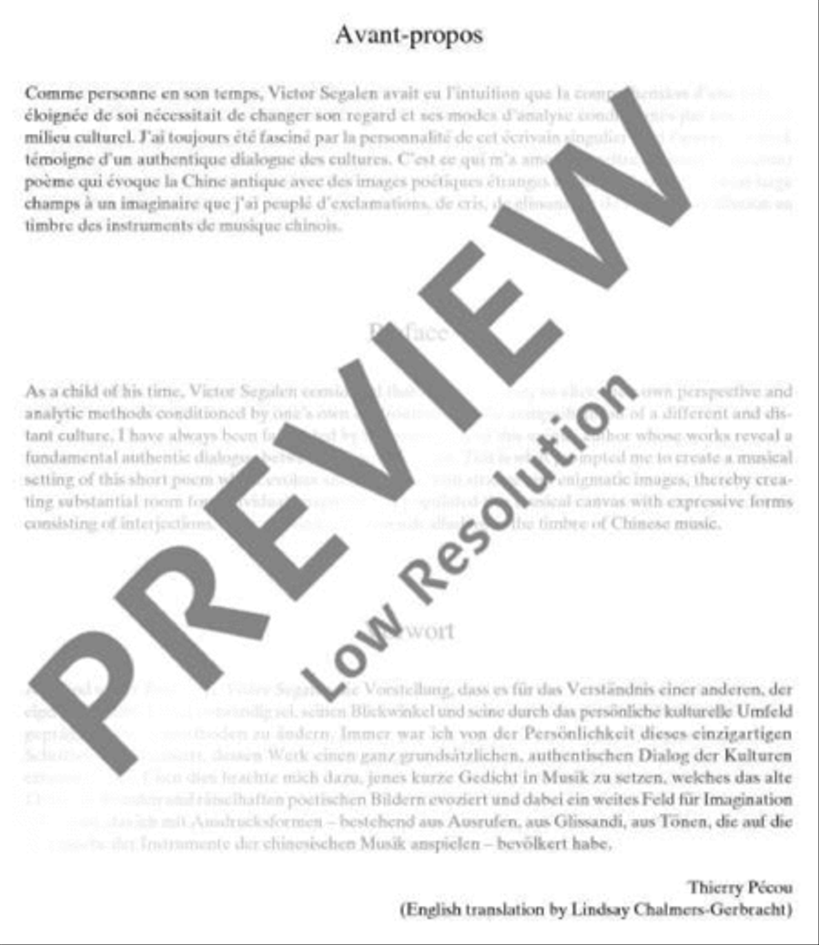 Élégie sur le royaume Tchong 4-Part scores gallery preview page 4